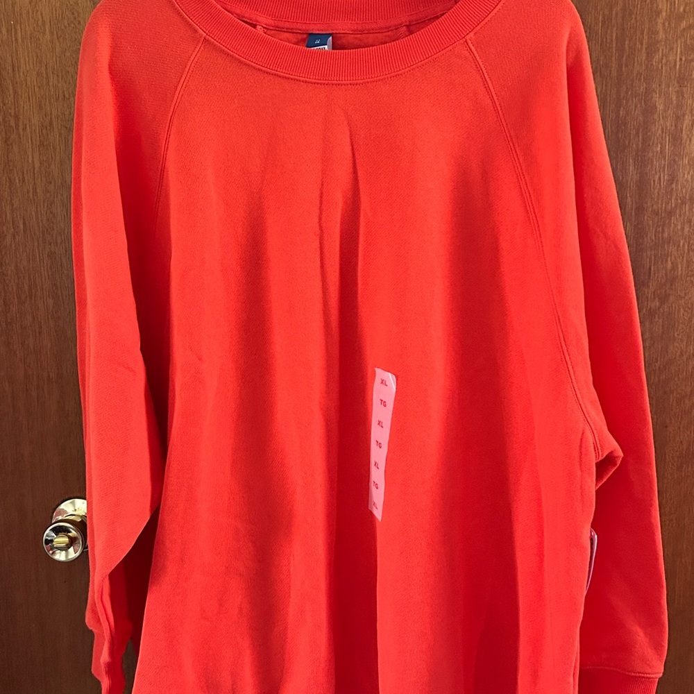 BNWT old Navy Bright Orangey/red Sweatshirt